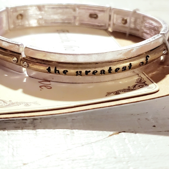 ✝️Bracelet: FAITH HOPE LOVE- CORINTHIANS 13:13 - Picture 3 of 11